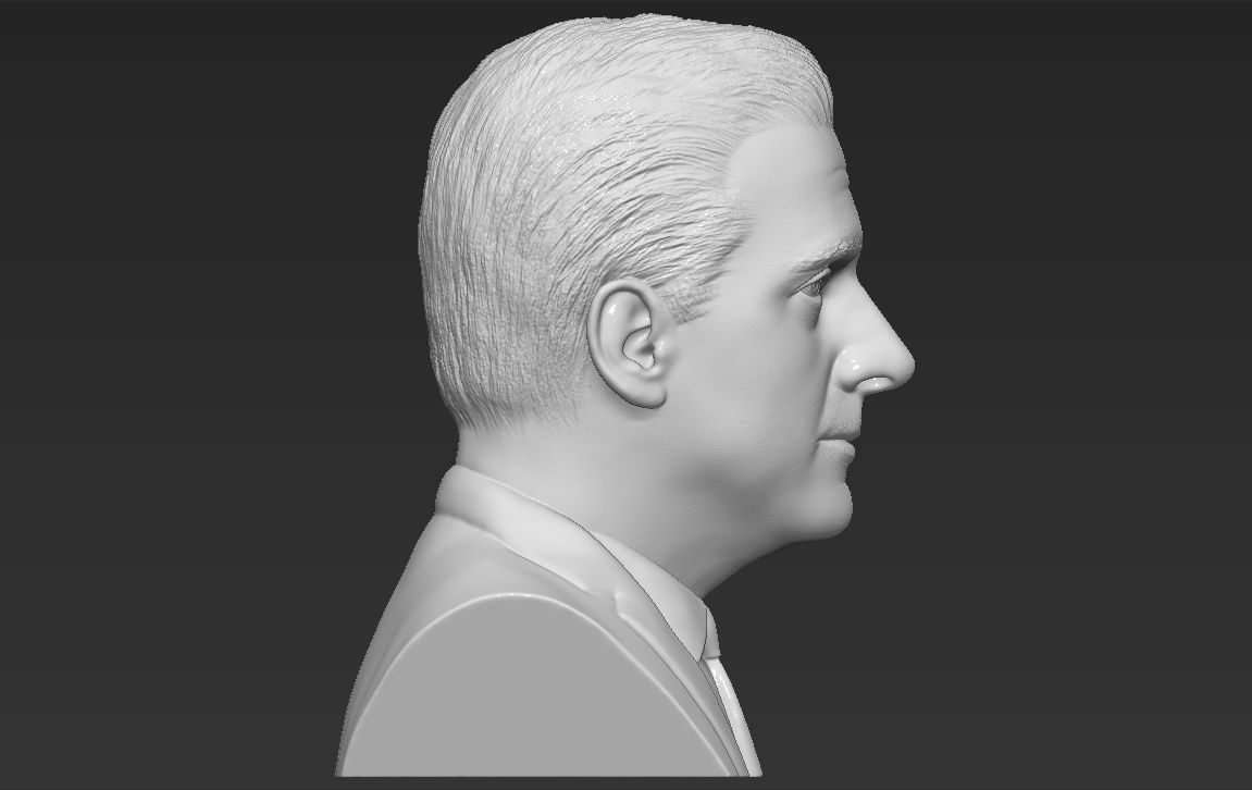 Michael Scott The Office bust 3D printing ready stl obj formats 3D print model_7
