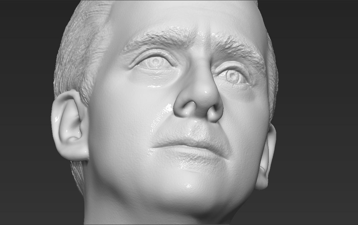 Michael Scott The Office bust 3D printing ready stl obj formats 3D print model_18