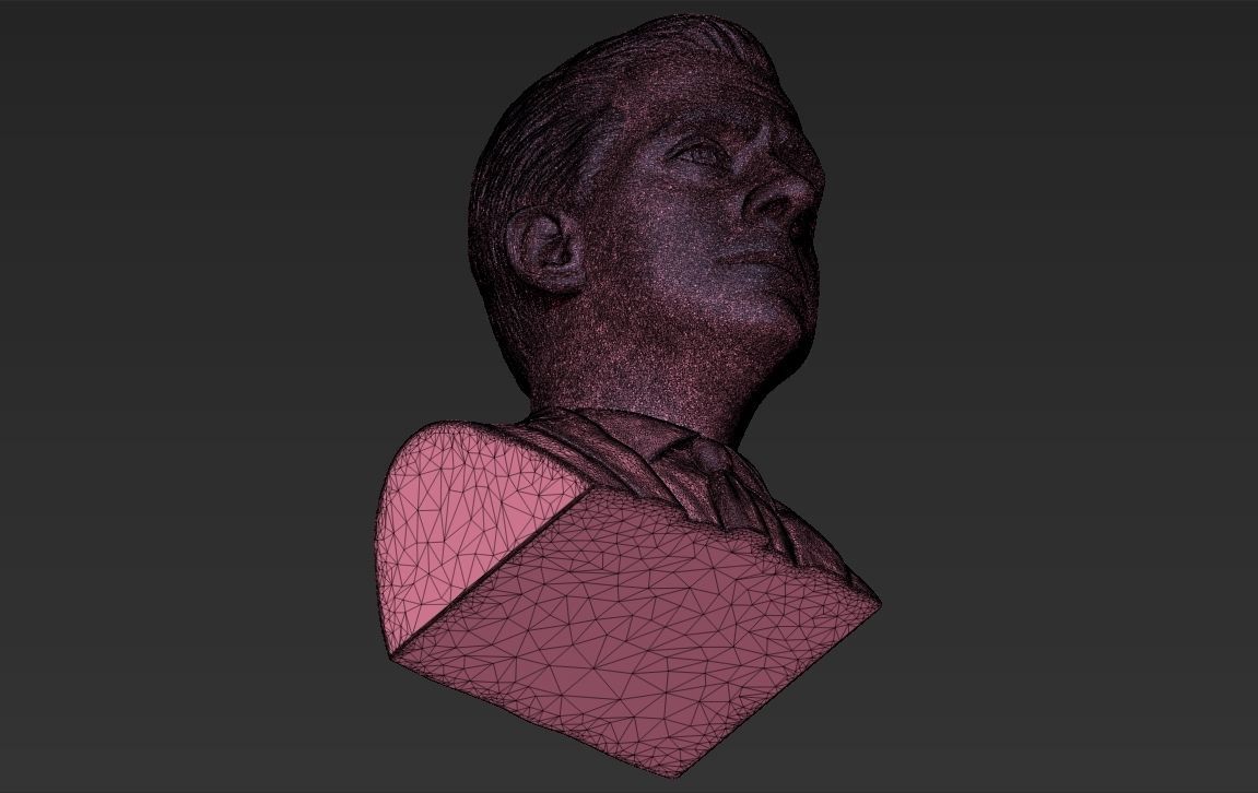 Michael Scott The Office bust 3D printing ready stl obj formats 3D print model_27