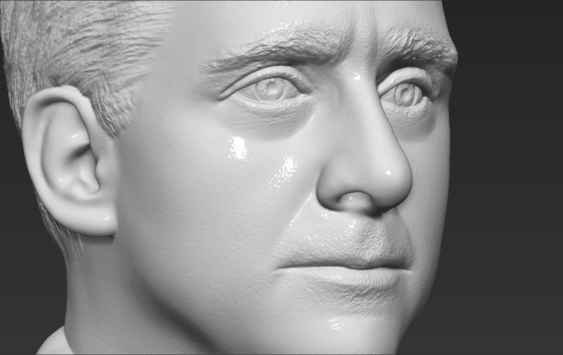 Michael Scott The Office bust 3D printing ready stl obj formats 3D print model_15