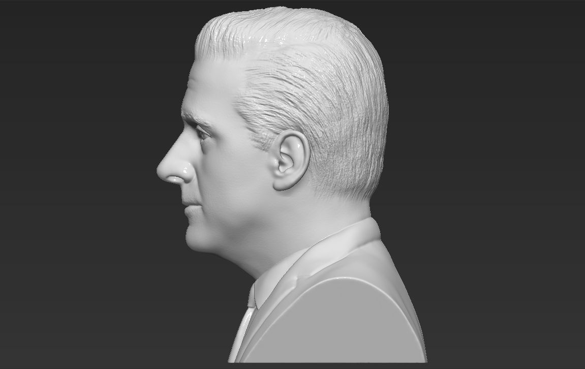 Michael Scott The Office bust 3D printing ready stl obj formats 3D print model_3