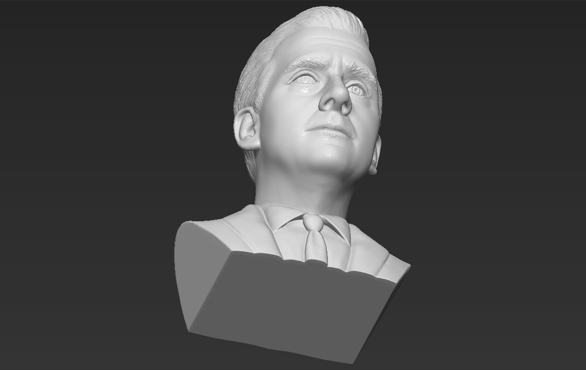 Michael Scott The Office bust 3D printing ready stl obj formats 3D print model_19