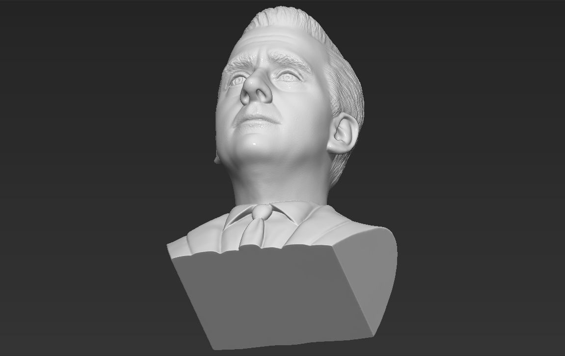 Michael Scott The Office bust 3D printing ready stl obj formats 3D print model_20