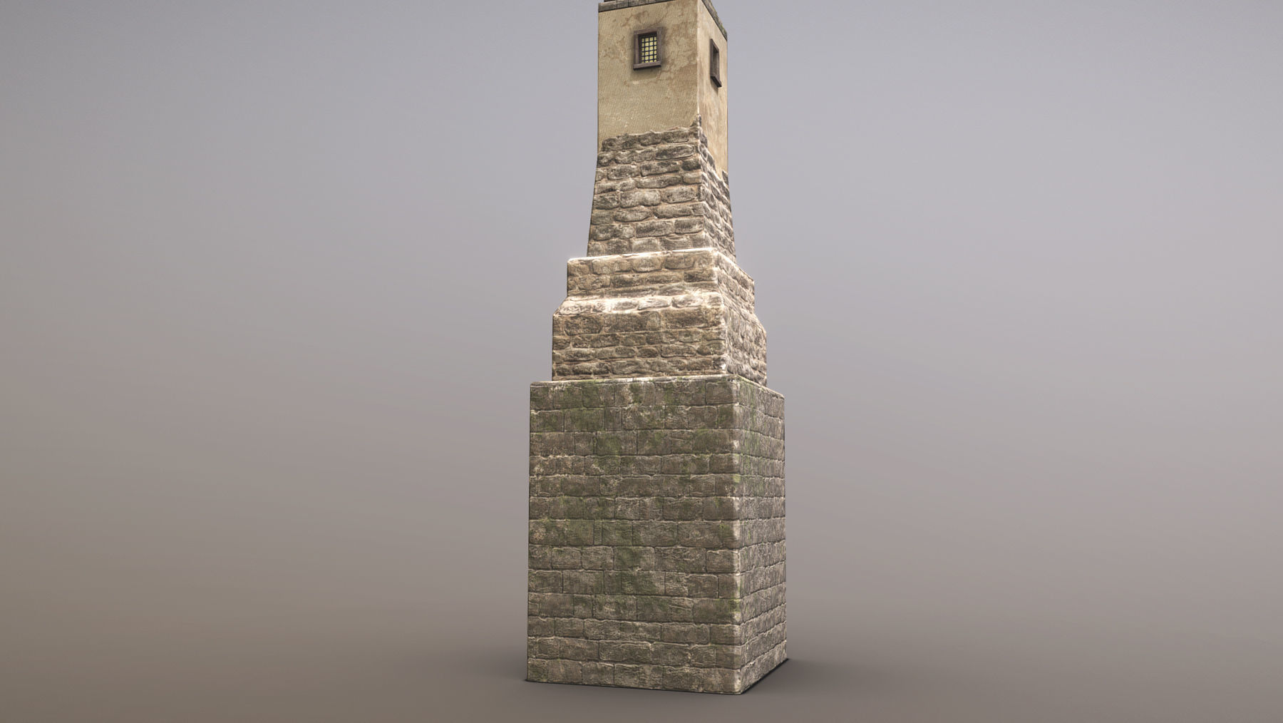 Medieval DRAGON Tower 02 Low-poly 3D model_8