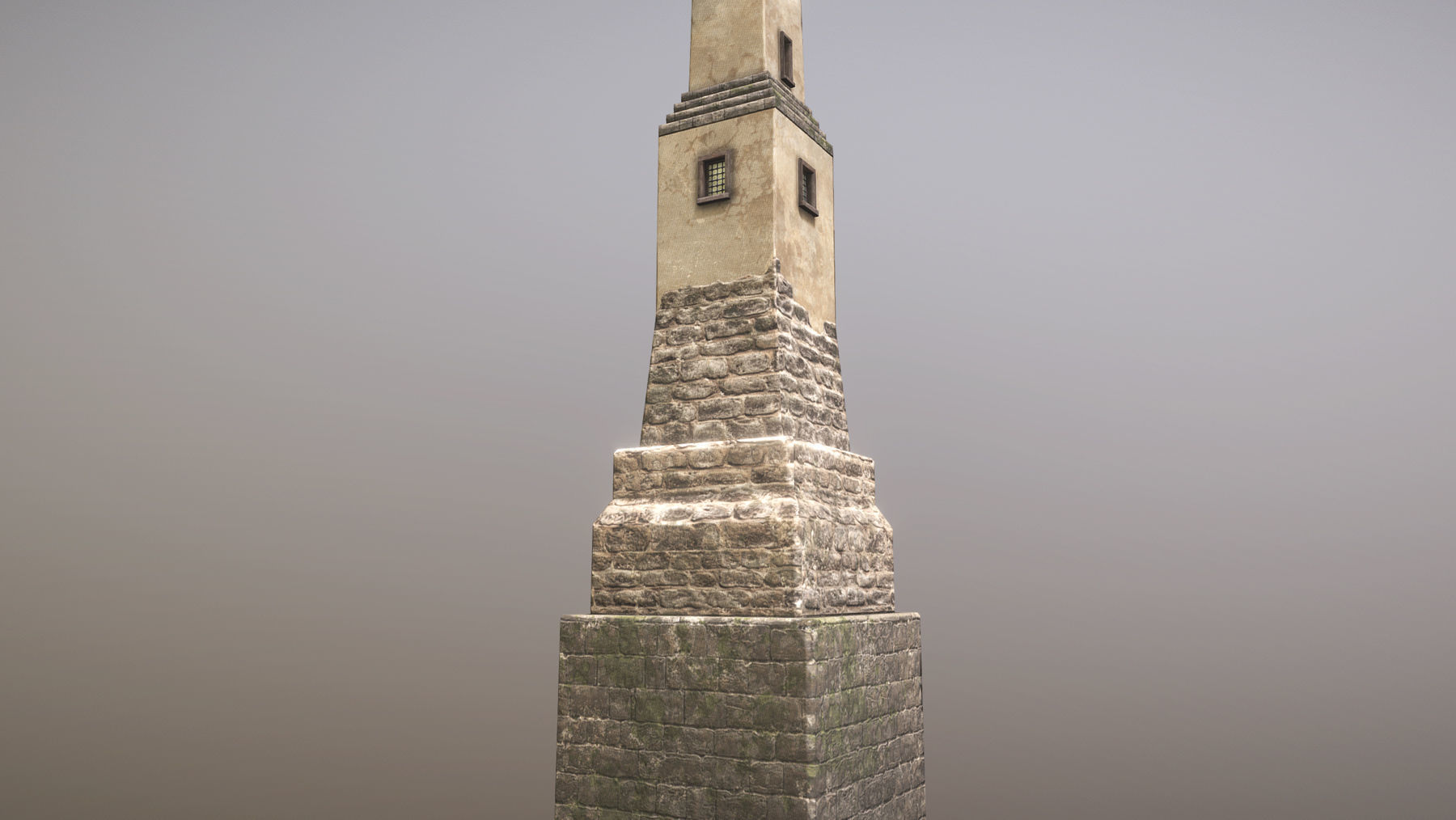 Medieval DRAGON Tower 02 Low-poly 3D model_7