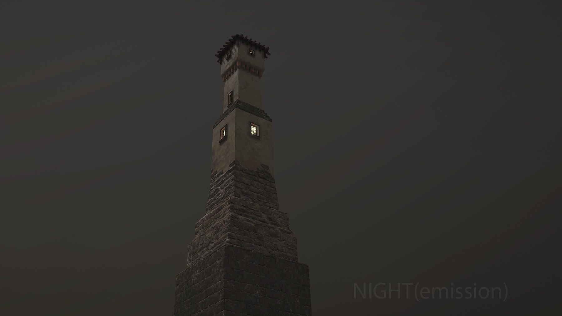 Medieval DRAGON Tower 02 Low-poly 3D model_19