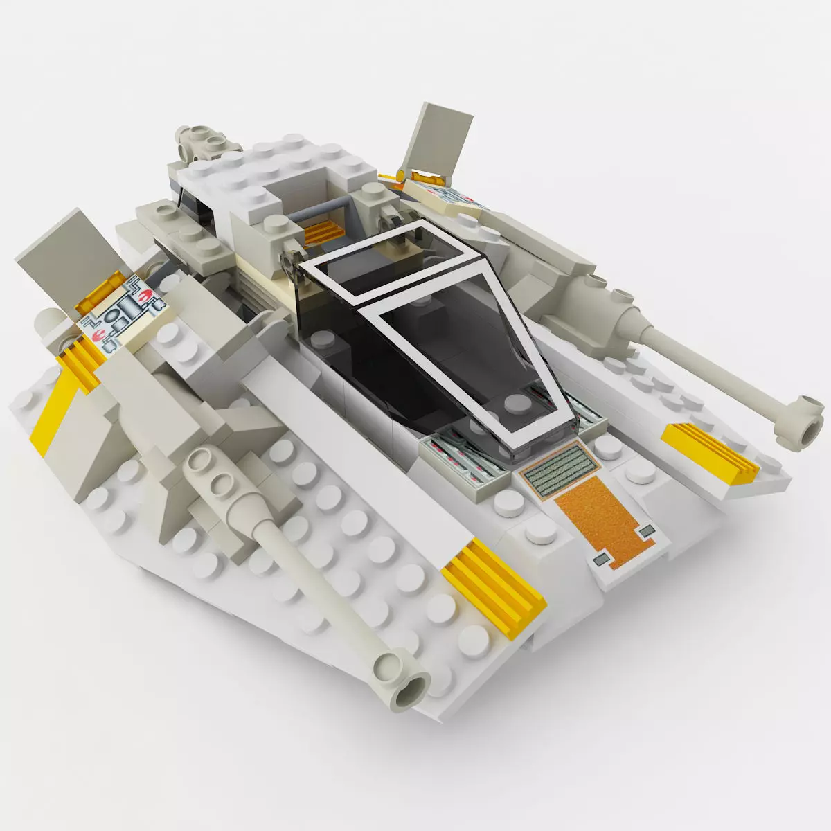 Block Snowspeeder 3D model_0