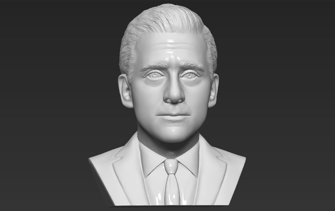 Michael Scott The Office bust ready for full color 3D printing 3D print model_33