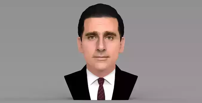 Michael Scott The Office bust ready for full color 3D printing 3D print model