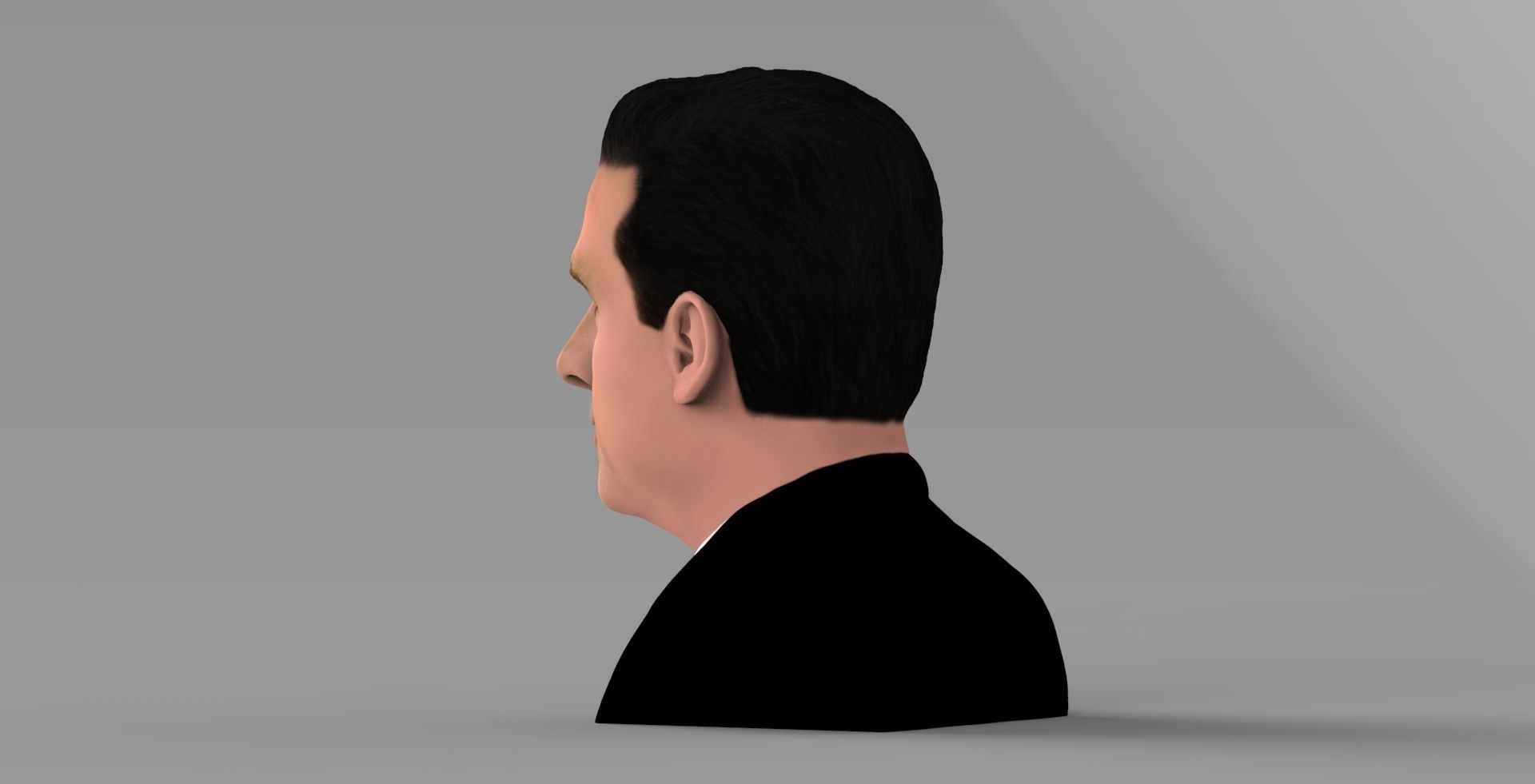 Michael Scott The Office bust ready for full color 3D printing 3D print model_4