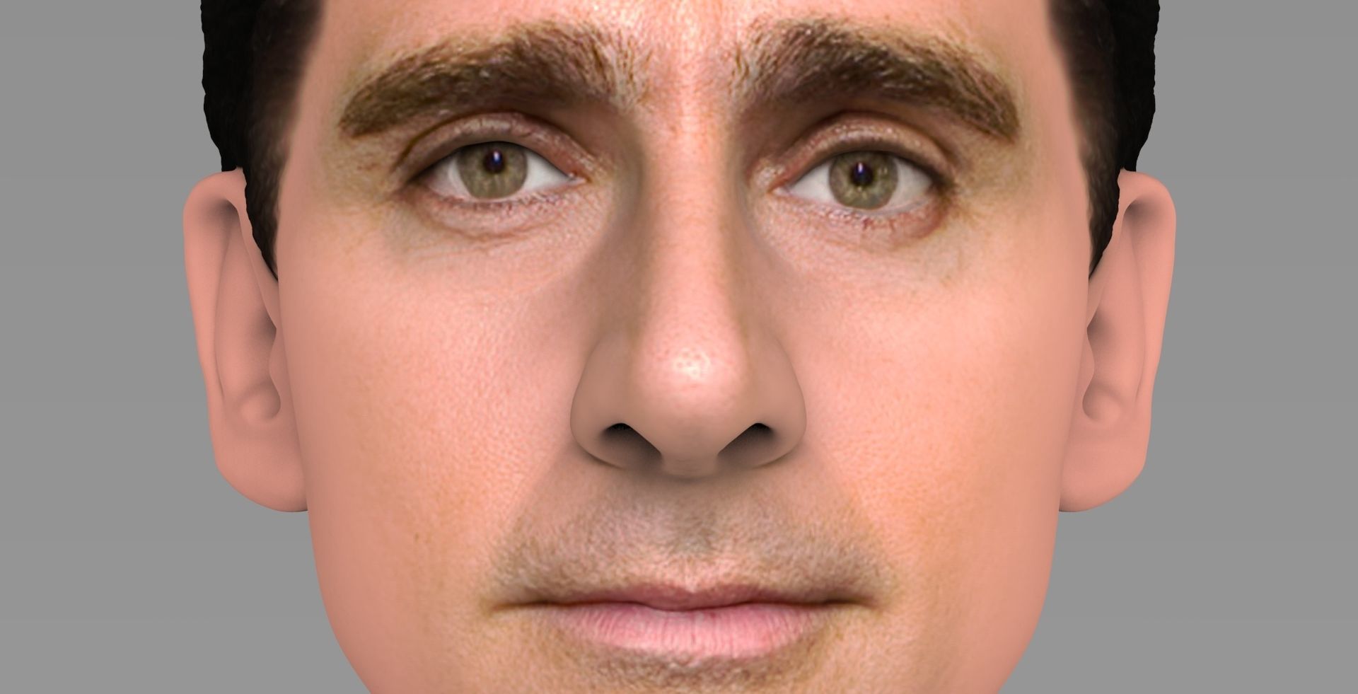 Michael Scott The Office bust ready for full color 3D printing 3D print model_12