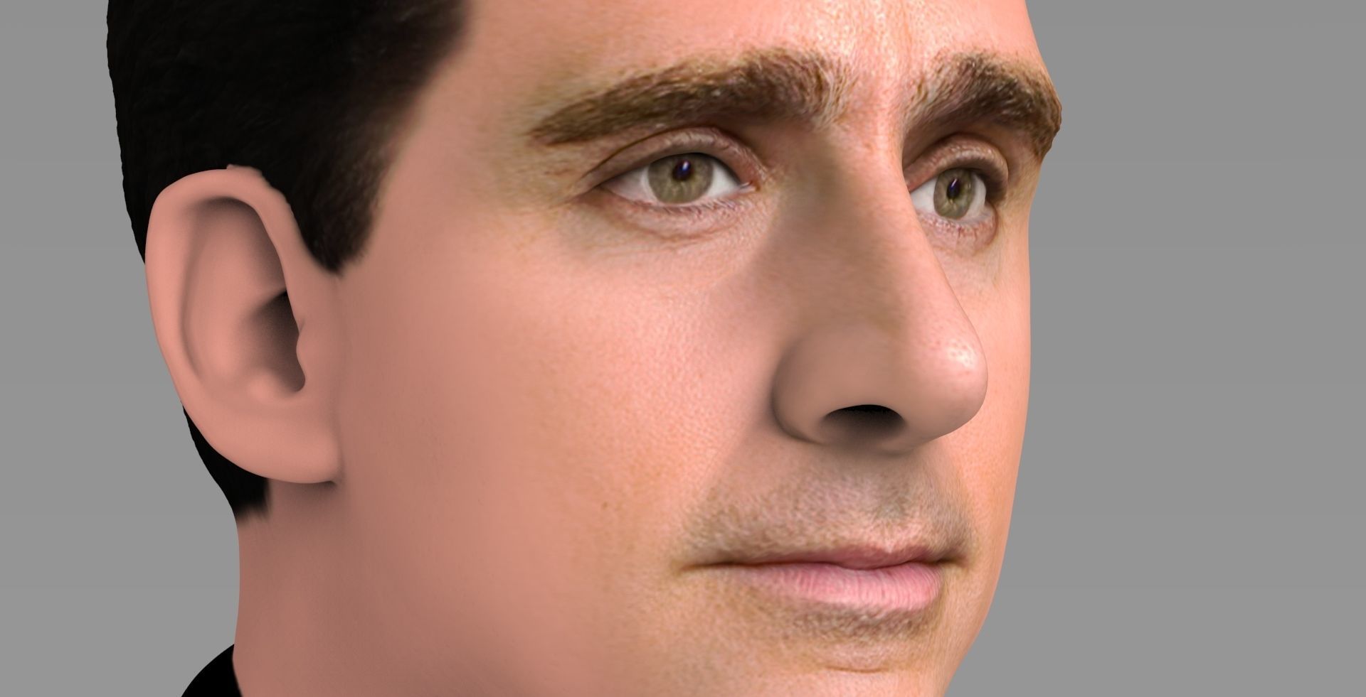 Michael Scott The Office bust ready for full color 3D printing 3D print model_13