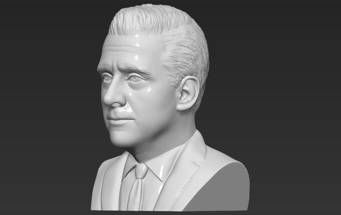 Michael Scott The Office bust ready for full color 3D printing 3D print model_26