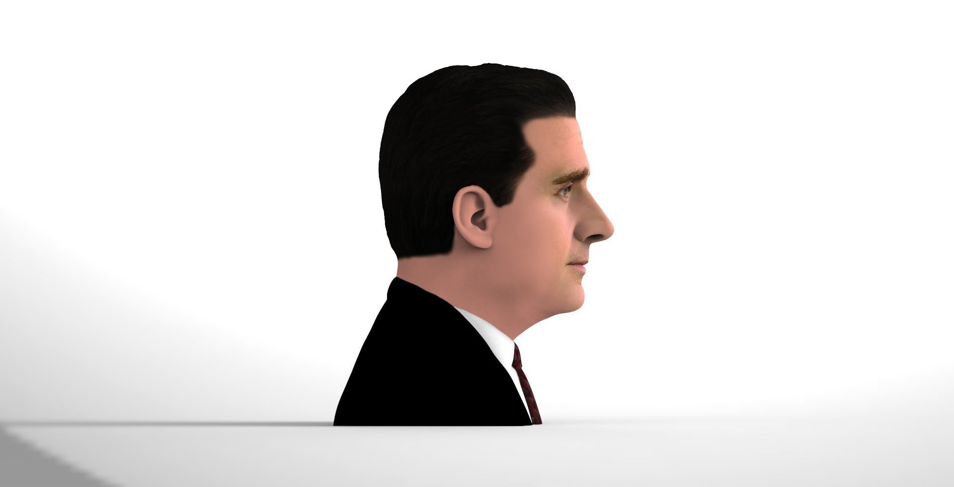 Michael Scott The Office bust ready for full color 3D printing 3D print model_7