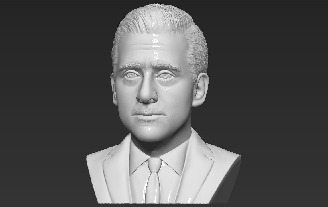Michael Scott The Office bust ready for full color 3D printing 3D print model_25