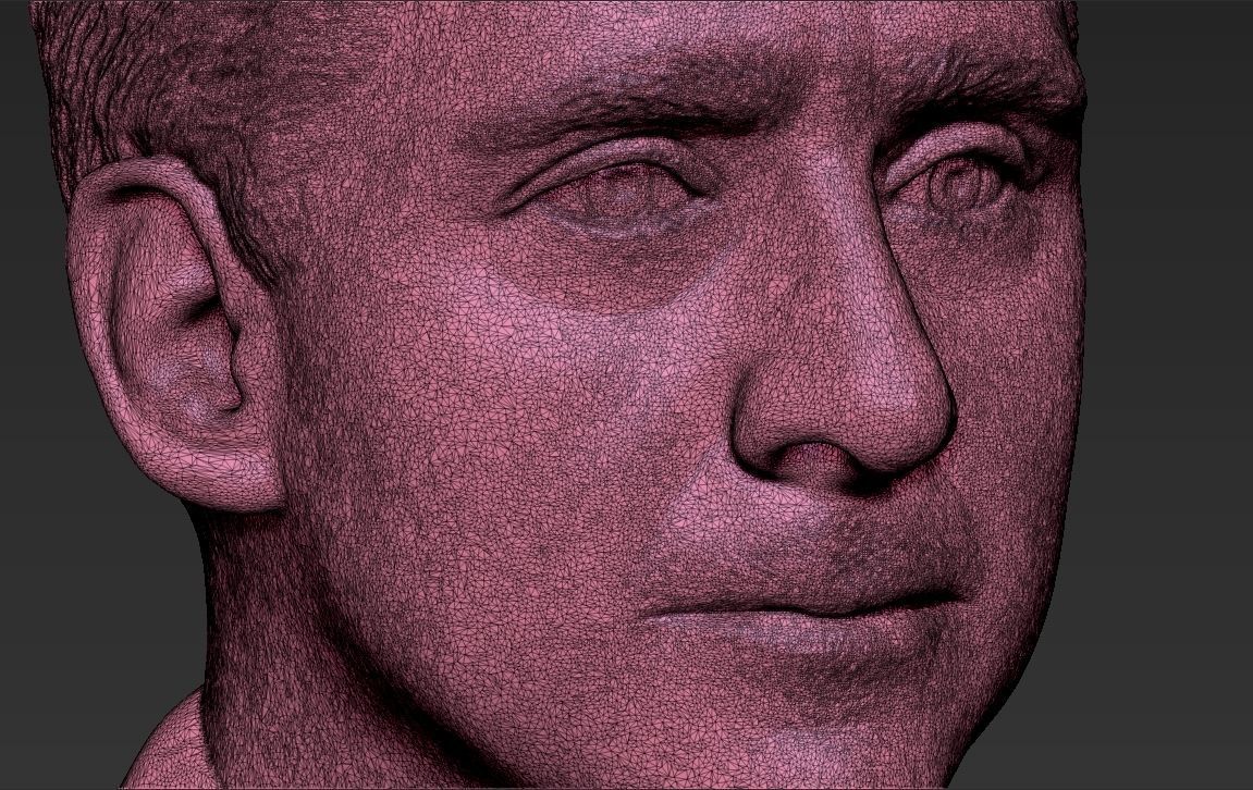 Michael Scott The Office bust ready for full color 3D printing 3D print model_50