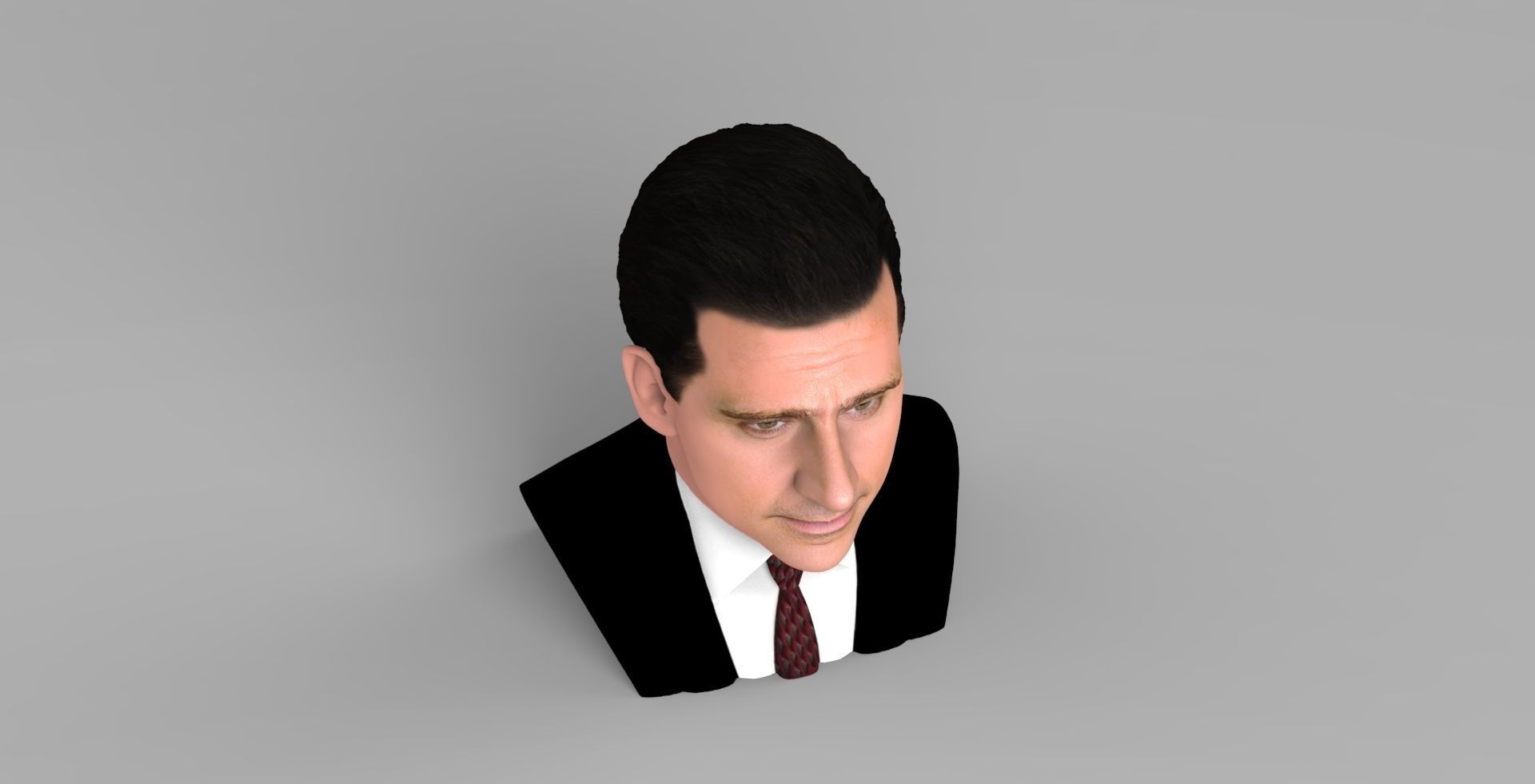 Michael Scott The Office bust ready for full color 3D printing 3D print model_10