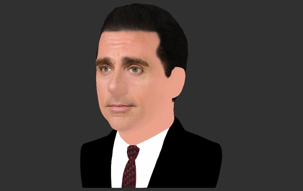 Michael Scott The Office bust ready for full color 3D printing 3D print model_20