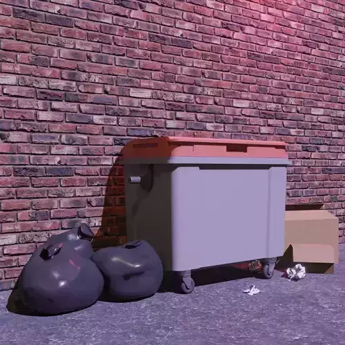 Dumpster trash can - trash can
