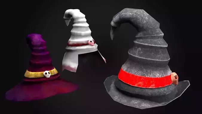 Witch Hats Pack Lowpoly