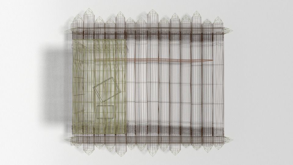 Low Poly Cartoon Wooden Raft Low-poly 3D model_17