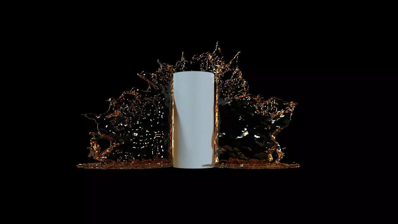 fluid splash  Free 3D model_0