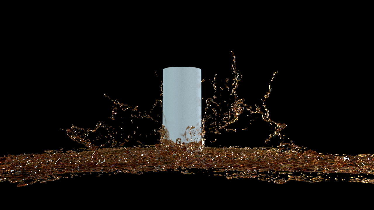 fluid splash  Free 3D model_2