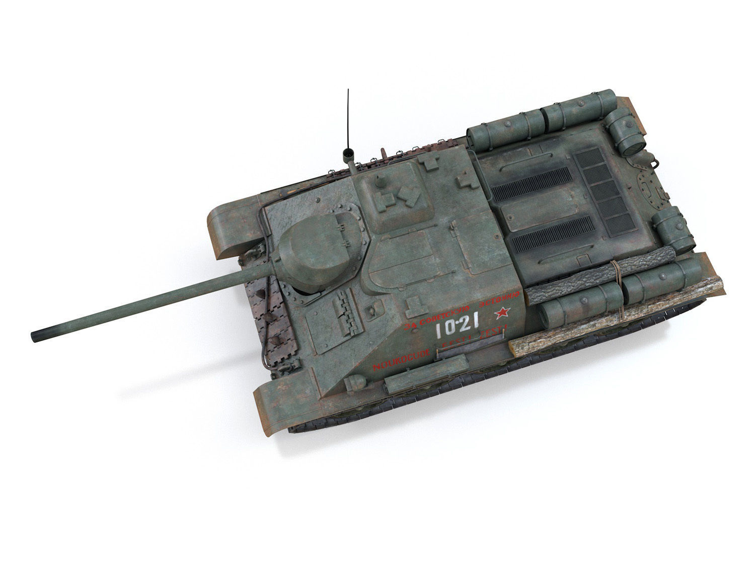 SU-85 - 1021 3D model_9