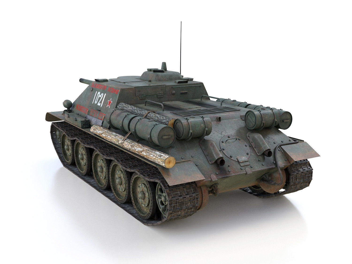 SU-85 - 1021 3D model_4