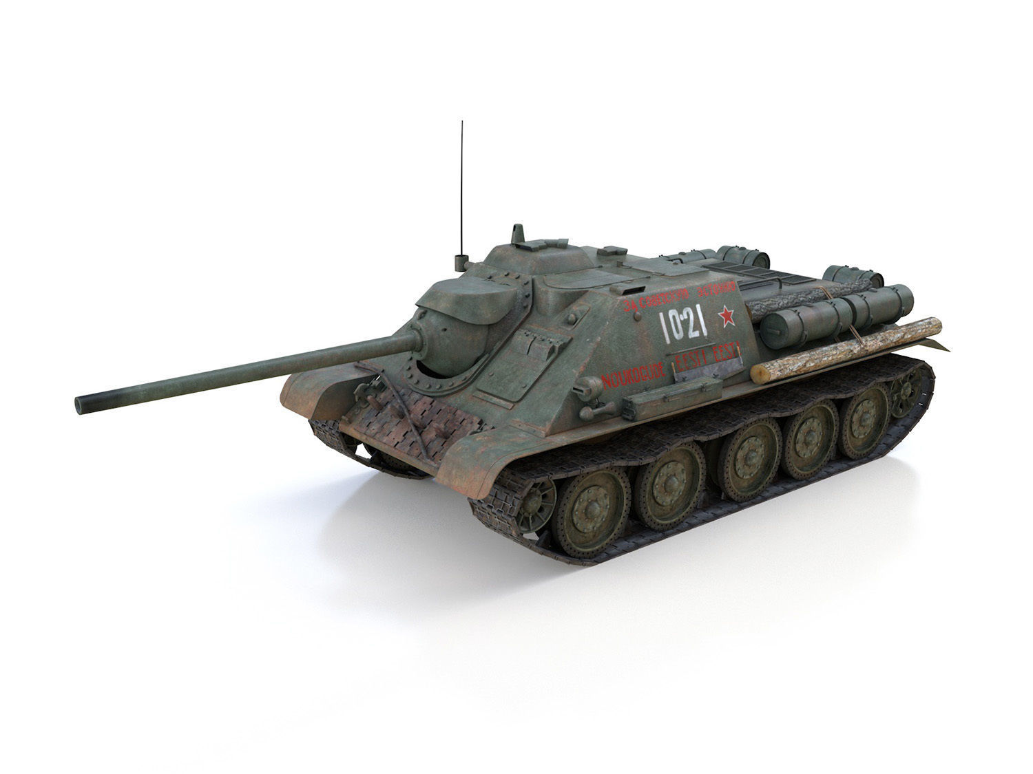 SU-85 - 1021 3D model_2