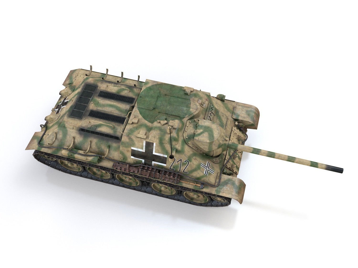 Jagdpanzer SU-85R - 212 - 23 Panzer Division  3D model_9
