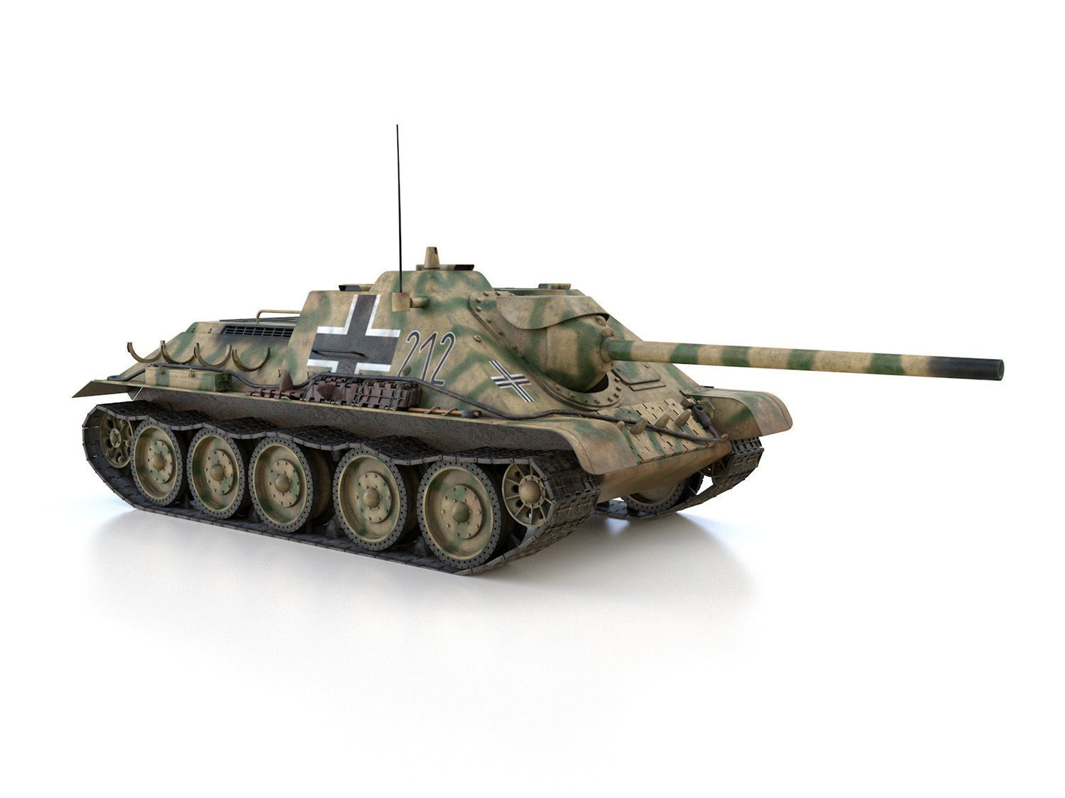 Jagdpanzer SU-85R - 212 - 23 Panzer Division  3D model_7