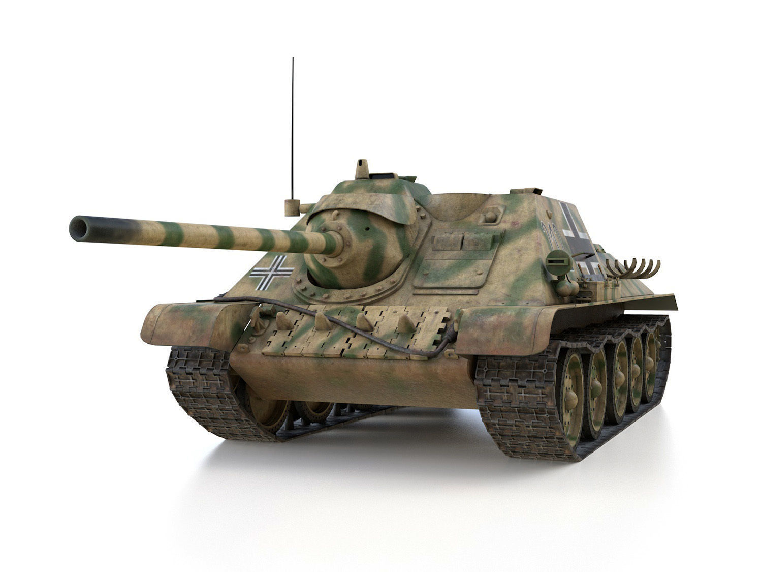 Jagdpanzer SU-85R - 212 - 23 Panzer Division  3D model_2