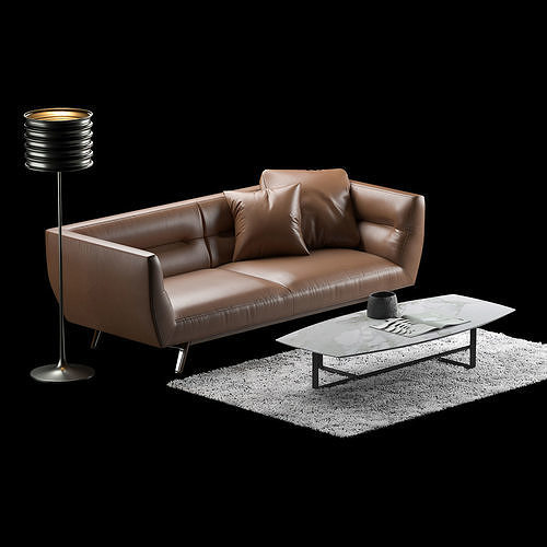 Natuzzi Positano 2 seater sofa 3D model