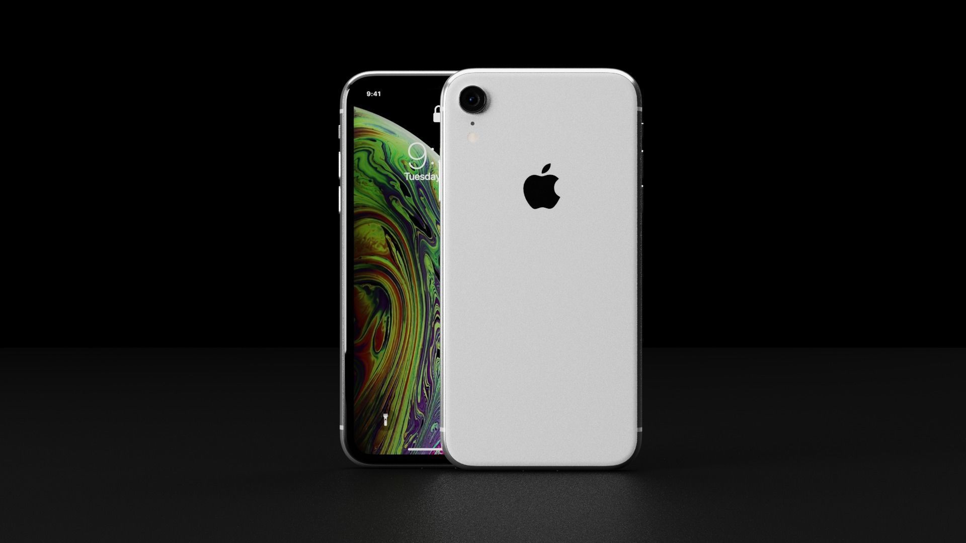 Apple iPhone XR In All Official DImensions and Colors Free low-poly 3D model_6