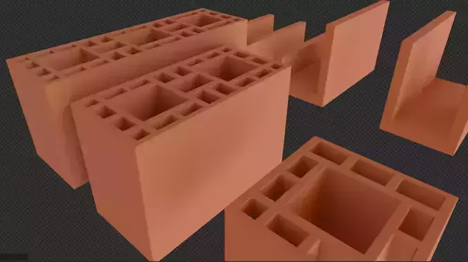 Brazilian constructive System Ceramic Blocks  family 