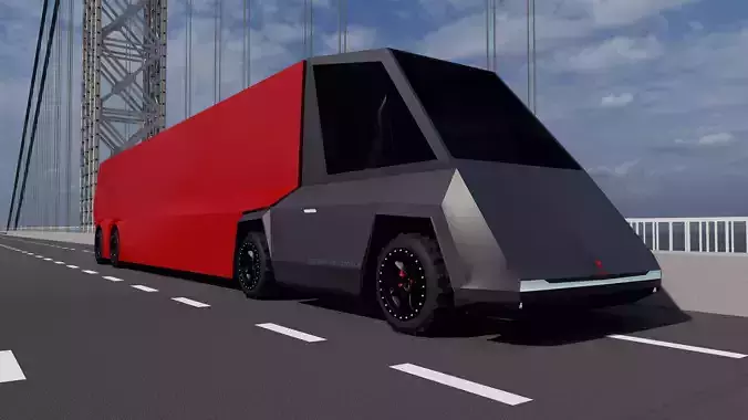 Tesla Cybertruck inspired CyberSemi