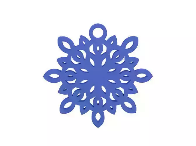 Earring snowflake ornament
