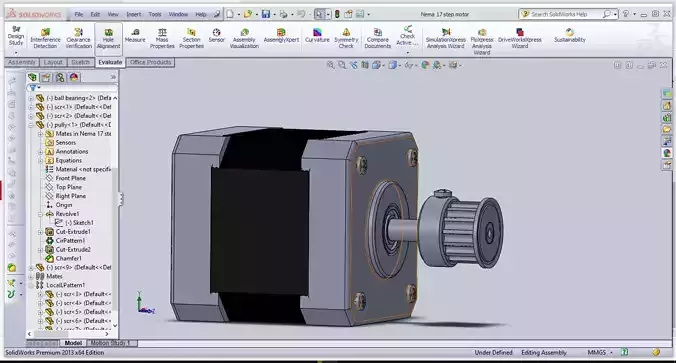 nema 17 step motor 3D model