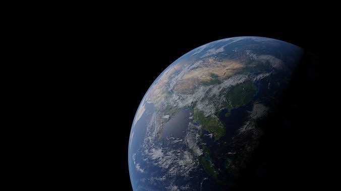 Earth from space 3D model