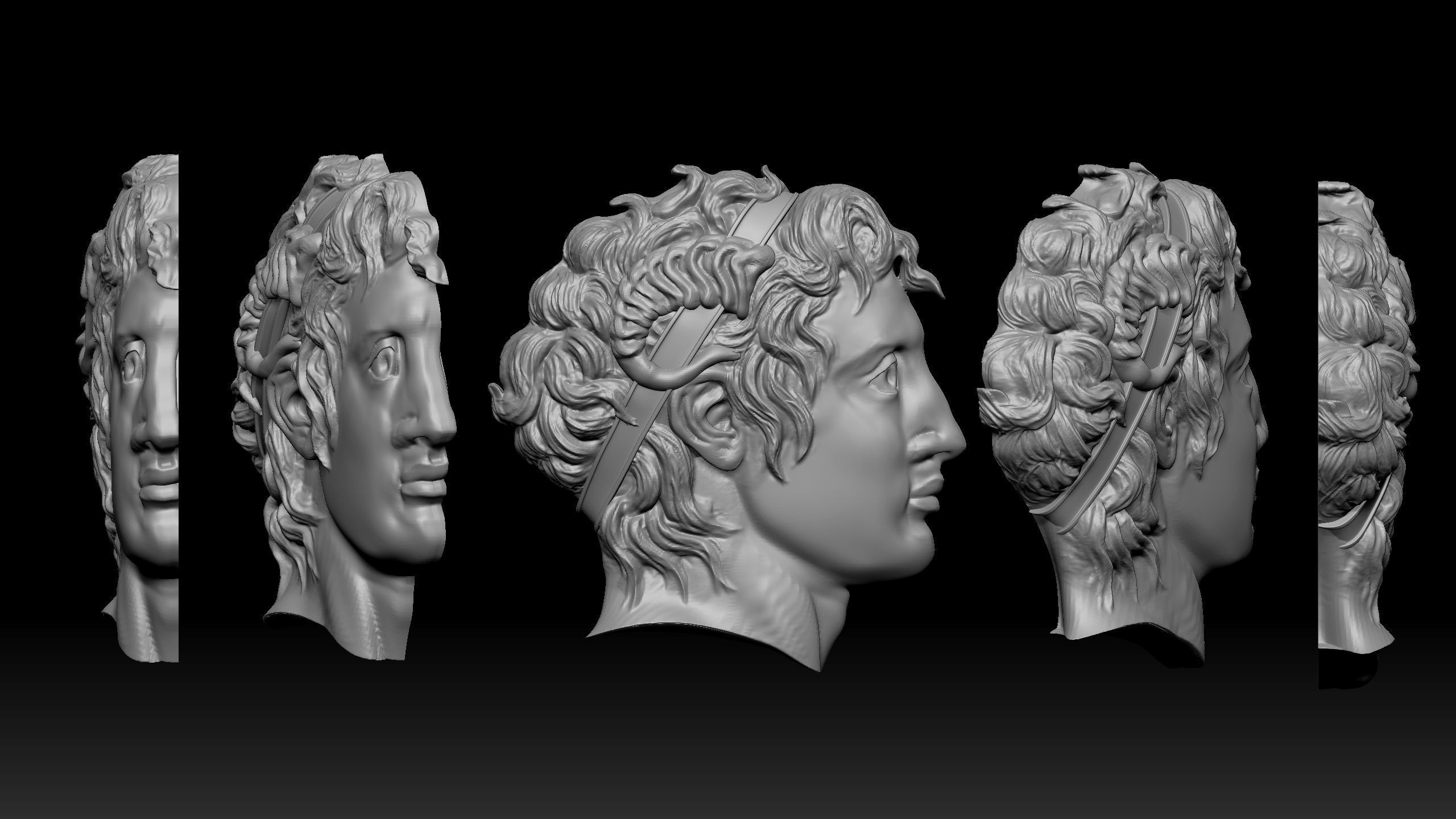 Alexander the great 3D print model_1