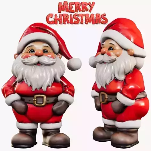 Santa Christmas 3d model printable   3D print model