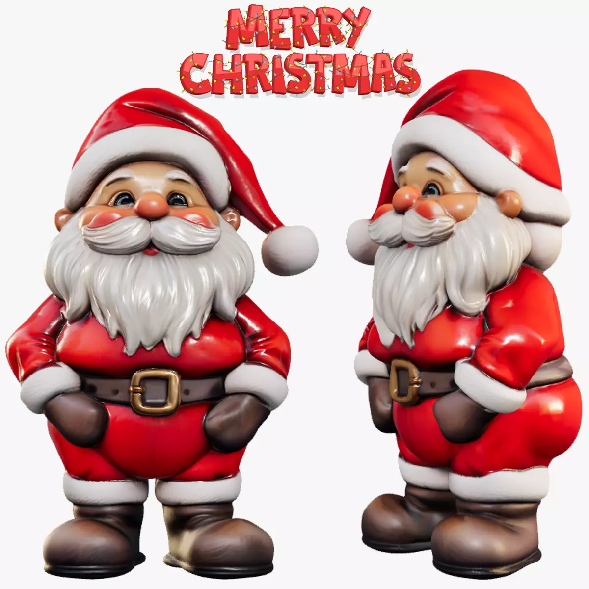 Santa Christmas 3d model printable   3D print model_0