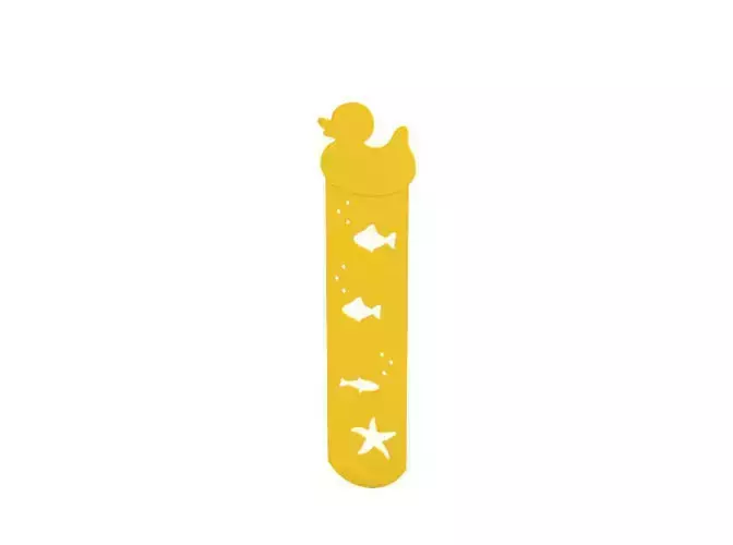 Bookmark thermometer with fish and starfish