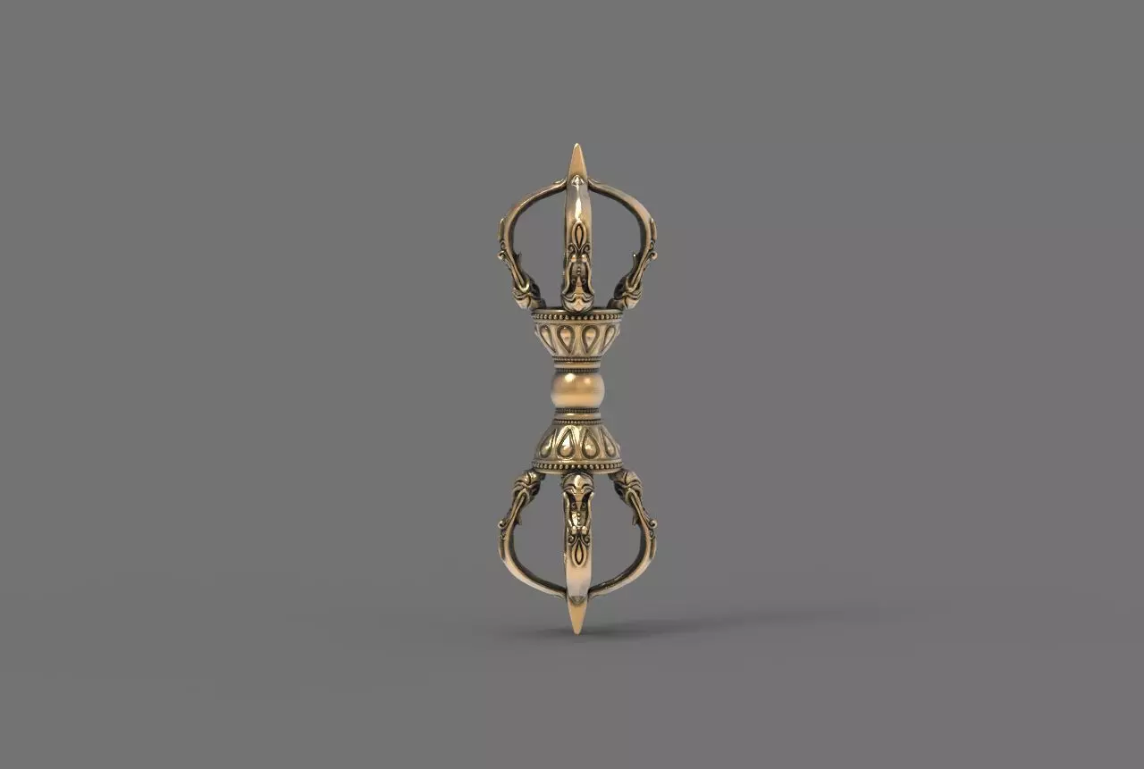 A Tibetan vajra Dorje 3D print model_0