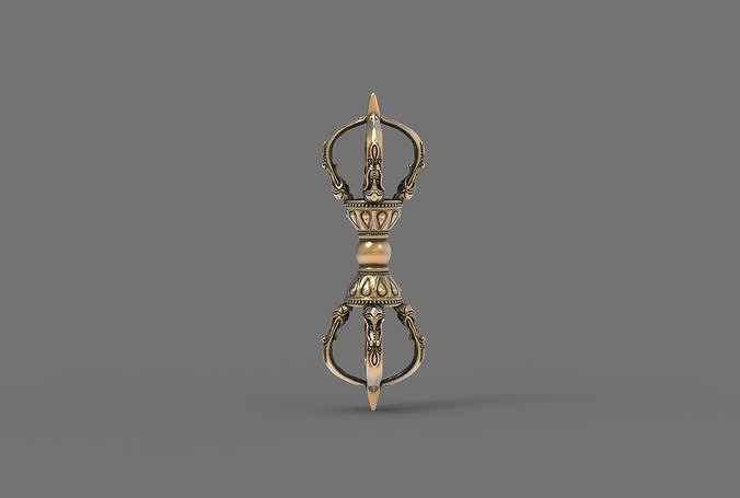 A Tibetan vajra Dorje 3D print model