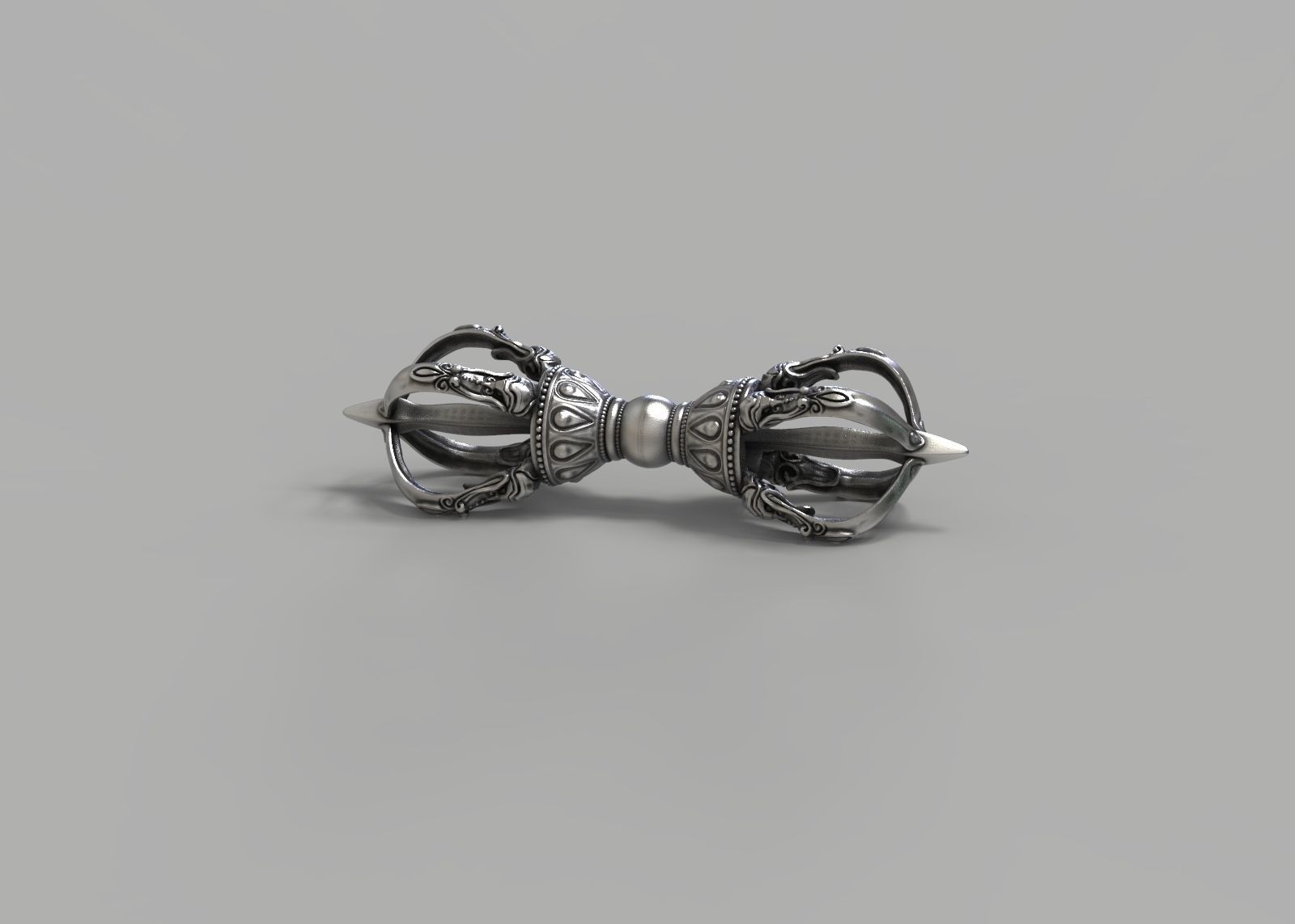 A Tibetan vajra Dorje 3D print model_1