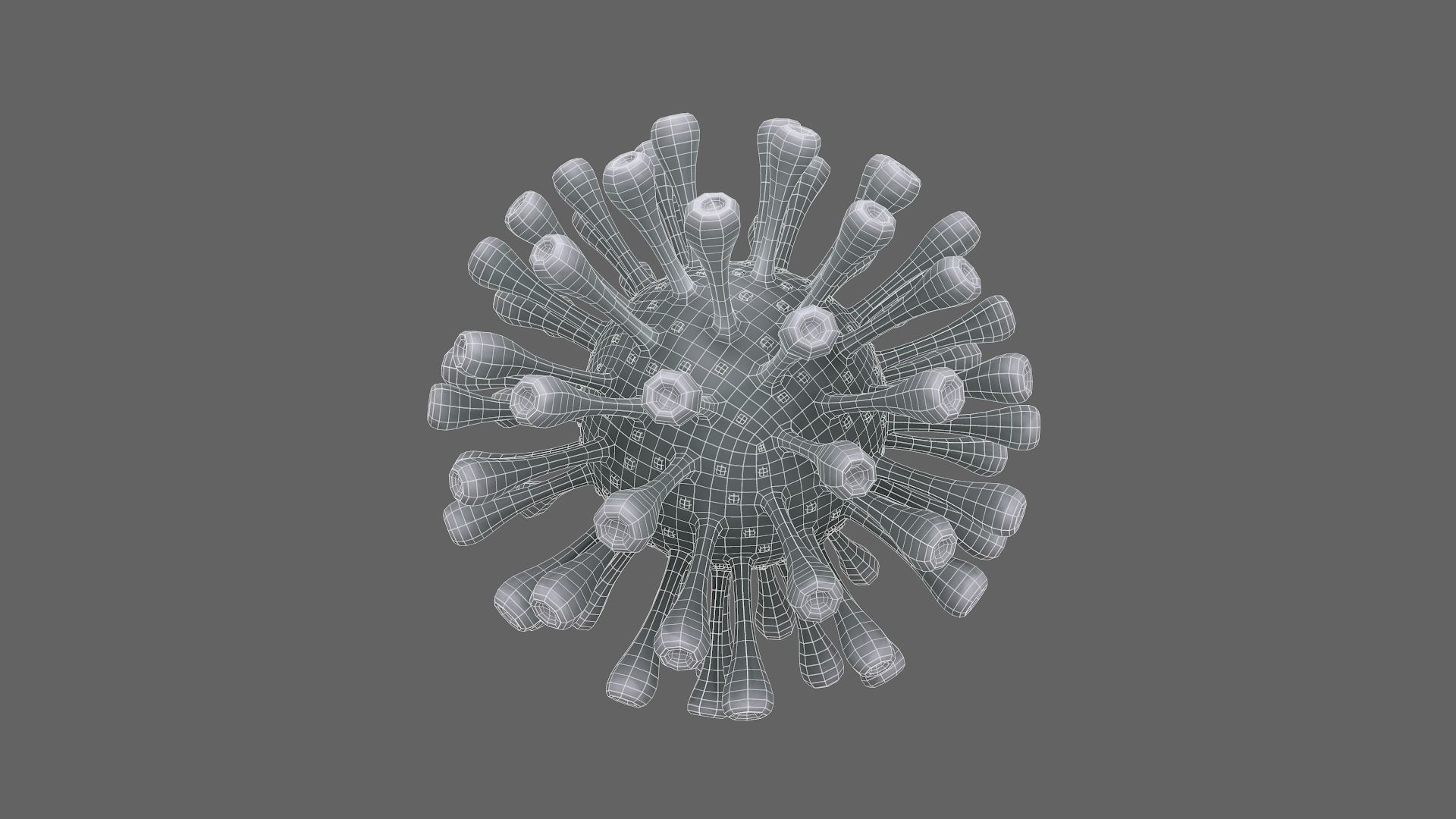 Coronavirus Realtime Low-poly 3D model_10