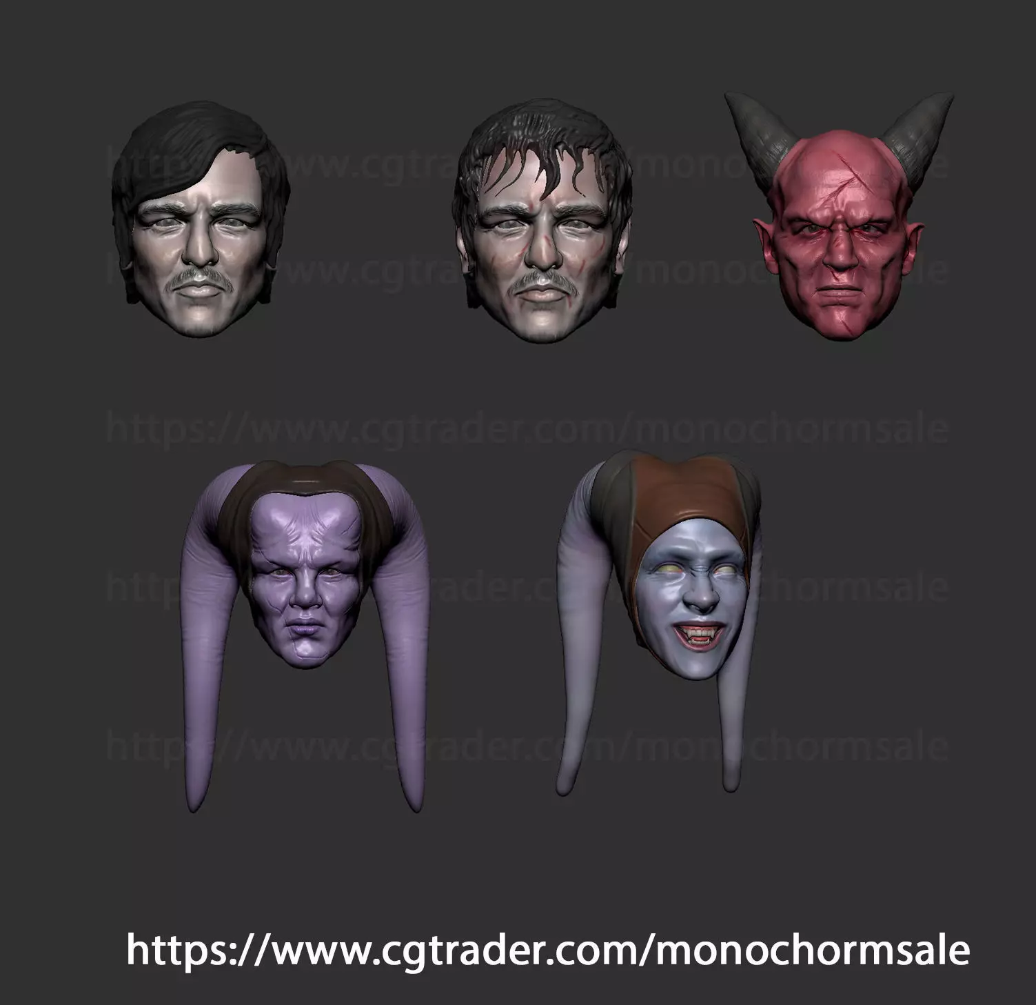 Figure Head custom 2 3D print model_0