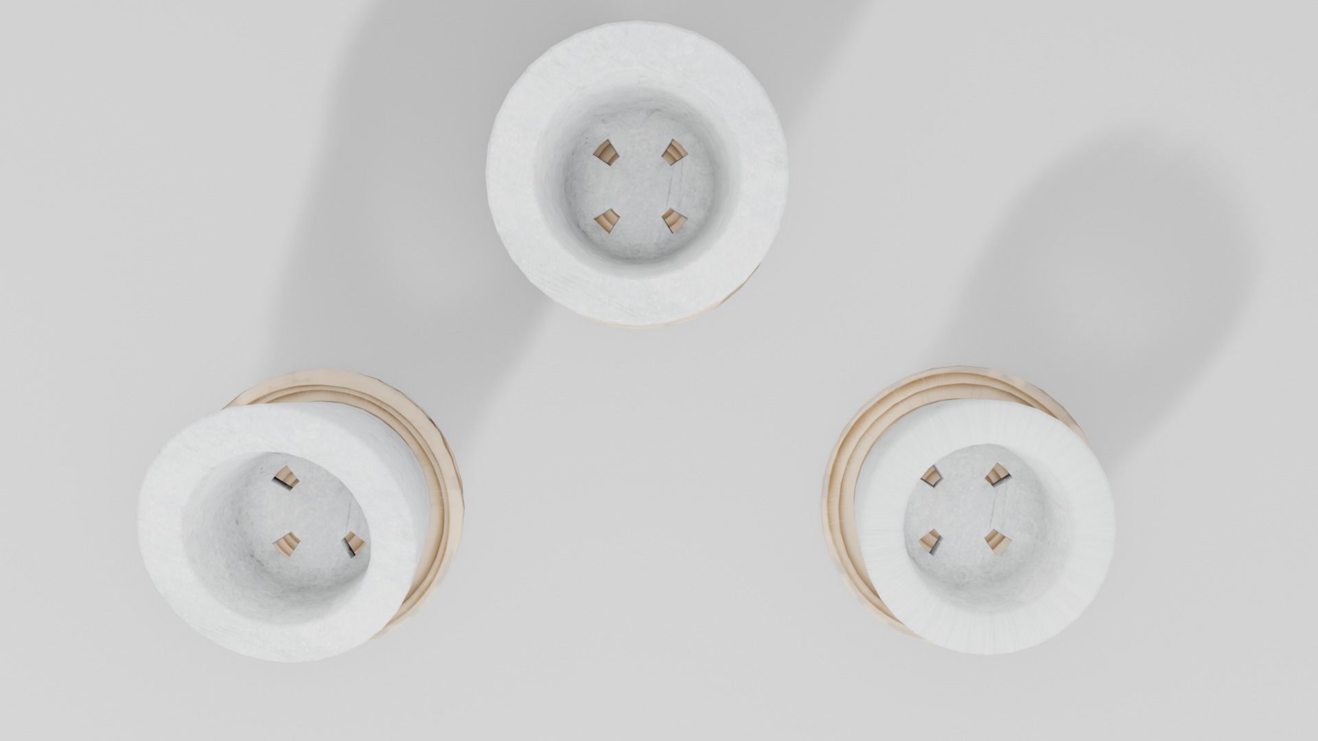 Plant Pot Collection 1 Low-poly 3D model_3